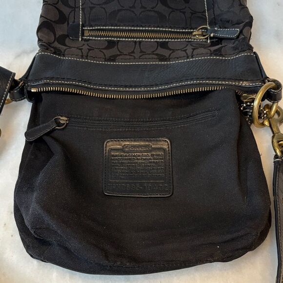 Coach Jacquard Signature Logo Convertible Crossbody Small Bucket Bag (#3) - Picture 13 of 16